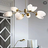 Світлодіодна люстра Сучасна 8616 (Золотиста) на 6 плафонів