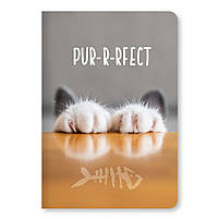 Блокнот А6 96 арк инт обл клітинка лам Коти 426 Асорті, фото 2