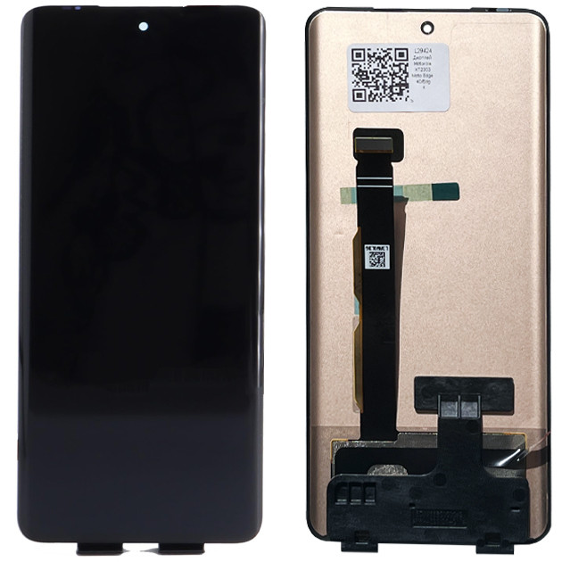 Дисплей Motorola XT2303 Moto Edge 40/Edge 40 Neo в зборі із сенсором black (оригінал завод), фото 1