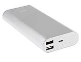 Зовнішній акумулятор (Power Bank) Xiaomi Power Bank 16000 mAh Оригінал (NDY-02-AL) Silver, фото 4