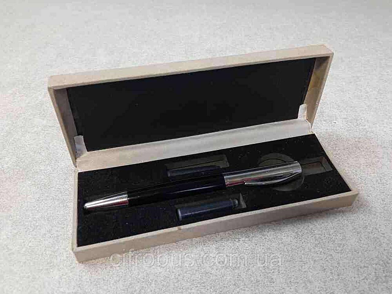 Ручка листкова кулькова пір'яна Б/У Rotring Initial Black Metal R504031, фото 1