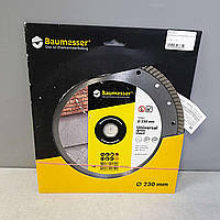 Пиляльний диск Б/У Круг алмазний 230 мм Baumesser Turbo Universal (90215129017)