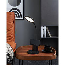 Чорна настільна LED лампа 2.1Вт 2700-6500К на акумуляторі 55х15х25 см, фото 5