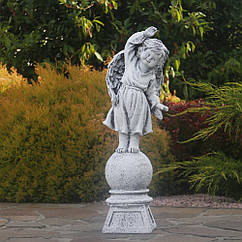 Ангелятко дівчинка на кулі 58*19*15 см Гранд Презент СП522-3 сірий