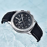 Чоловічий кварцовий годинник з сапфіром Pagani Design PD-1781 Black-Silver-Black, фото 3