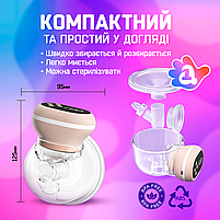 Молоковідсмоктувач акумуляторний SBTR, вільні руки, 1500 mAh (SM-B1500), фото 10