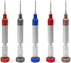 Набір викруток SW-8066 / прецизійні / для ремонту (T2 / Y0.6 / ★0.8 / ➕1.5 / IP2.5) 5 шт.