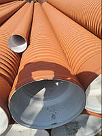 Труба гофрована каналізаційна двошарова 200 мм 6 м SN8