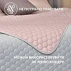 Покривало на ліжко 240x260 двостороннє м'ята/беж IDEIA Silhouette в коробці, фото 4