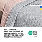 Покривало на ліжко 240x260 двостороннє м'ята/беж IDEIA Silhouette в коробці, фото 9