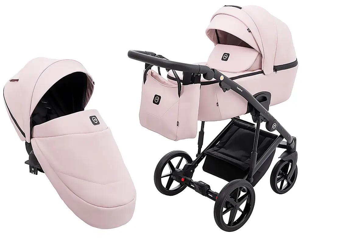 Коляска 2 в 1 Adamex Mobi Air Thermo New ECO SA-15 рожева пудра