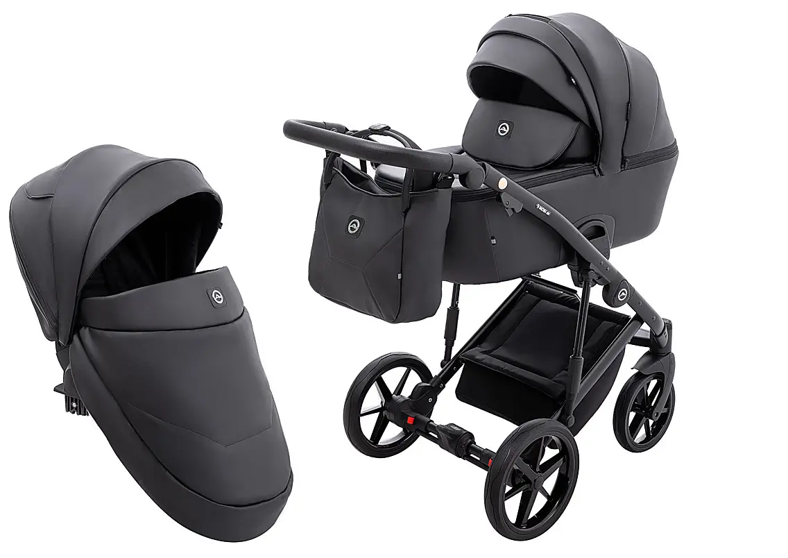 Коляска 2 в 1 Adamex Mobi Air Thermo New ECO SA-2 чорна