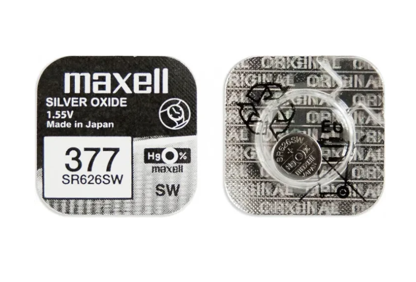 Батарейка Maxell SR 626W 377 (ціна за 10 шт)