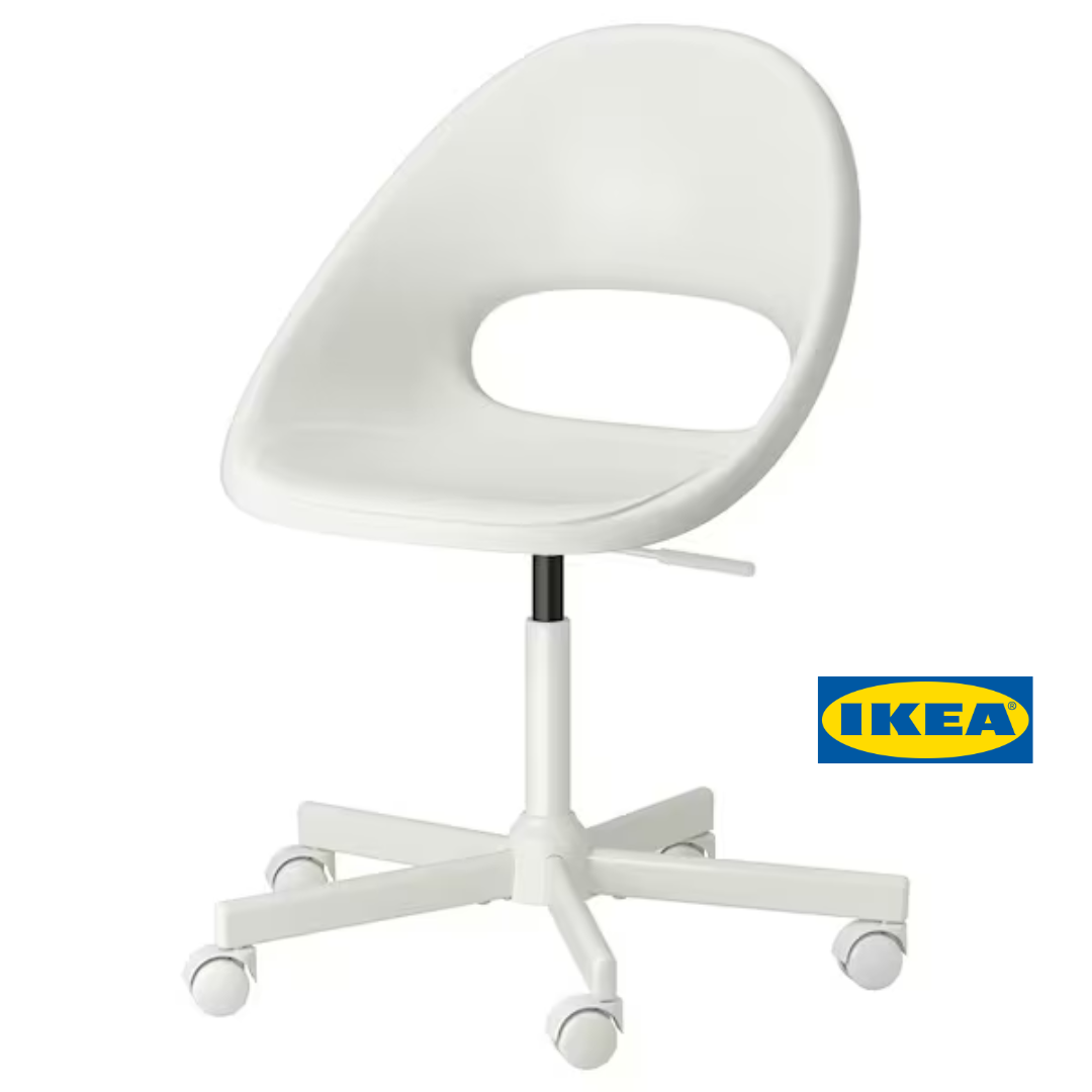 Дитячий стілець IKEA LOBERGET/MALSKAR (ІКЕА ЛОБЕРГЕТ/МАЛЬСКАР). 19445469. Білий