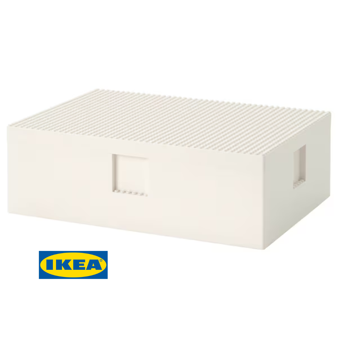 Коробка LEGO® IKEA BYGGLEK (ІКЕА БЮГГЛЕК). 35x26x12 см. Біла. 10354208