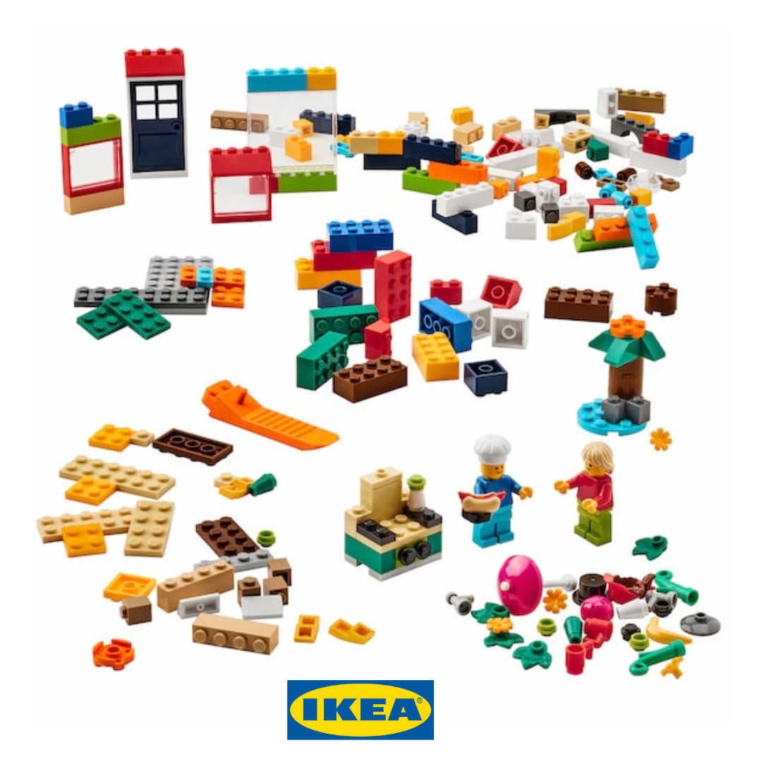 Набір кубиків LEGO IKEA BYGGLEK (ІКЕА БЮГГЛЕК). 201 ДЕТАЛЕЙ. 20436888