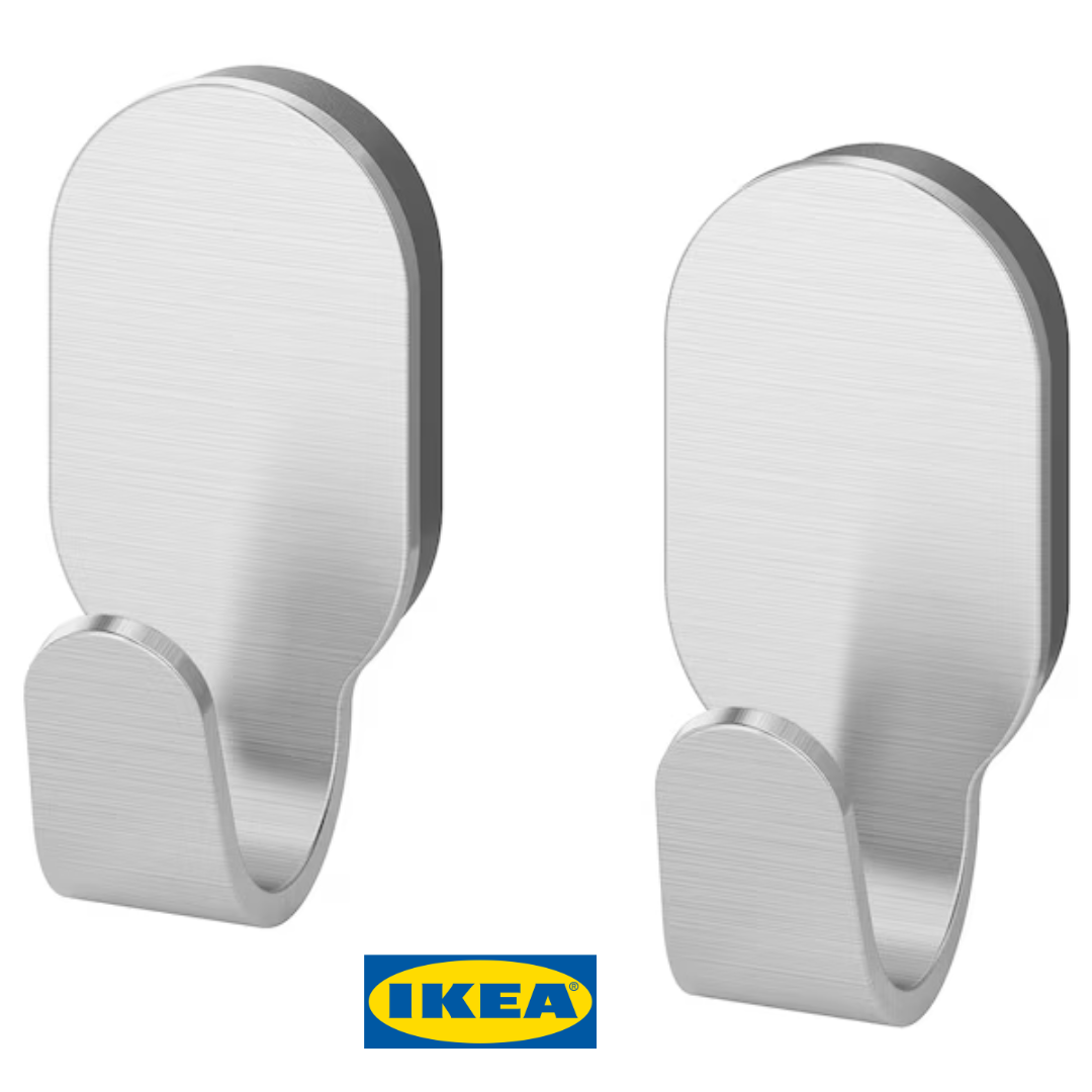 Набір гачків для рушників IKEA BROGRUND (ІКЕА БРОГРУНД). 205224677. 2 предмети