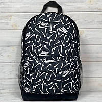 Рюкзак міський м'яка спинка стильний плечовий ранець спортивний портфель з кишенями сітка з боків