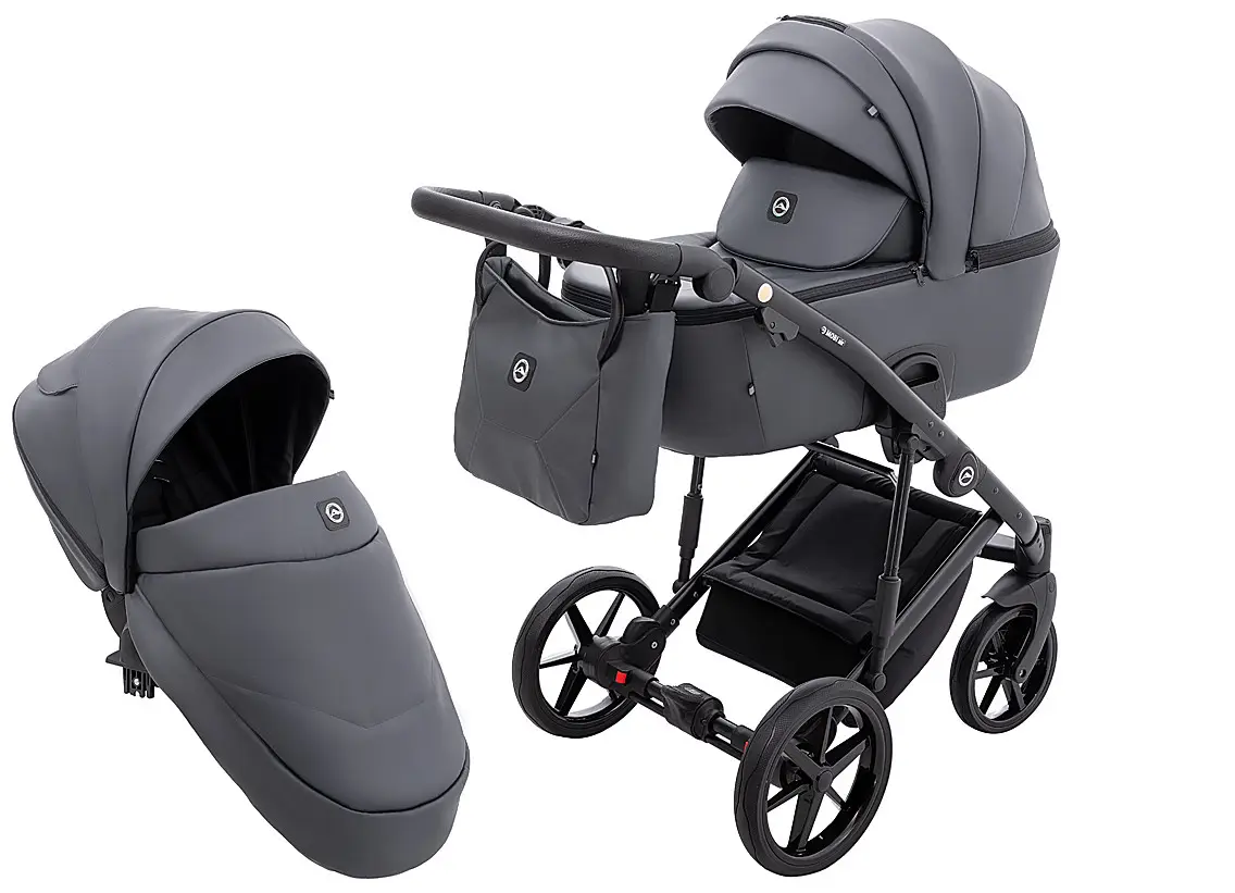 Коляска 2 в 1 Adamex Mobi Air Thermo New ECO SA-5 графіт