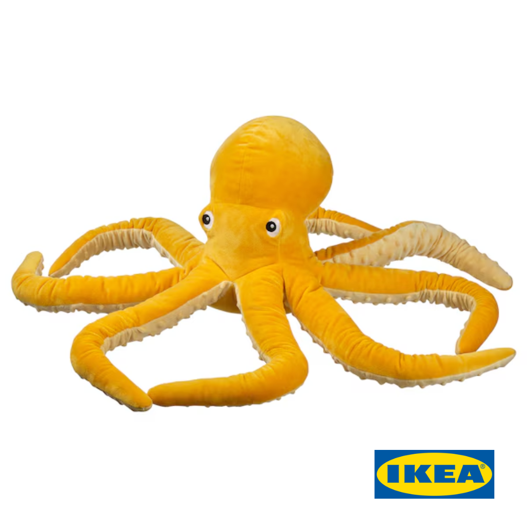 М'яка іграшка IKEA BLAVINGAD (ІКЕА БЛАВІНГАД). 20522107. Восьминіг