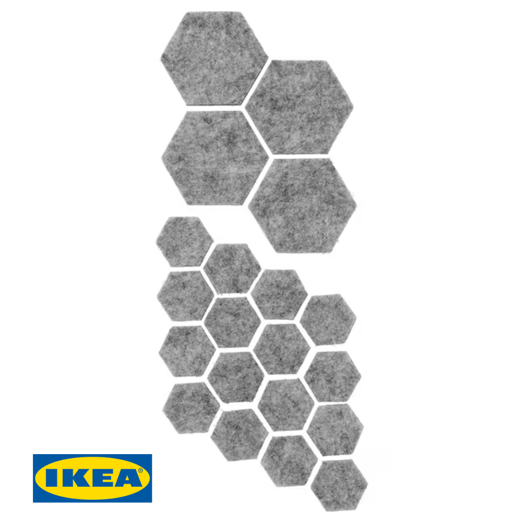 Накладки на меблеві ніжки IKEA FIXA (ІКЕА ФІКС). 00431151. Сірі