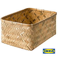Корзина IKEA MJÖLKKANNA 80556887 Бамбукова