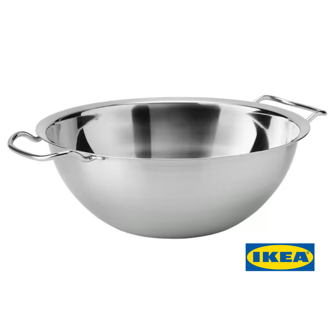Миска IKEA KLOCKREN 00455774 Стальна