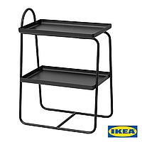 Тумбочка з полицями IKEA HATTÅSEN 405.692.31 Чорна