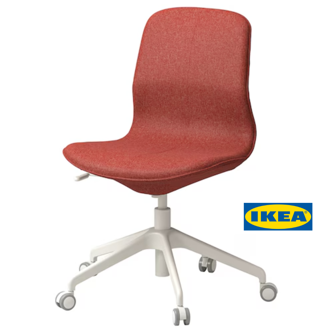 Офісний стілець IKEA LÅNGFJÄLL 795.060.73 Червоно-білий