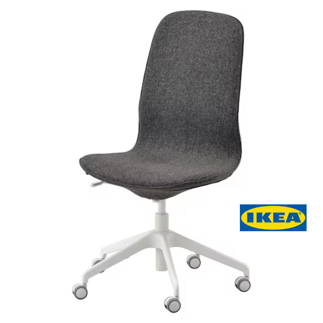 Офісний стілець IKEA LÅNGFJÄLL 392.525.15 Сіро-білий