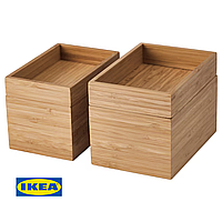 Набір для ванної кімнати IKEA DRAGAN 4 предмети 402.226.07 Бамбук