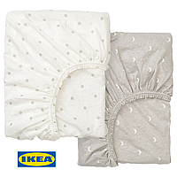 Набір дитячих простирадл IKEA LENAST (ІКЕА ЛІНАСТ). 50457600. 2 предмети
