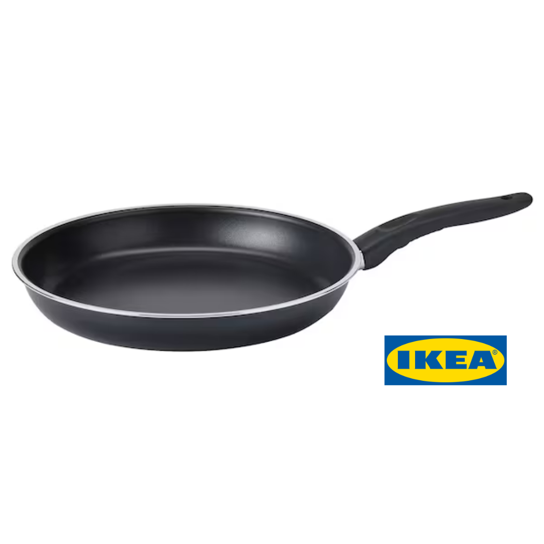 Сковорода IKEA KAVALKAD (ІКЕА КАВАЛЬКАД). Діаметр - 28 см. 60139320. Чорна