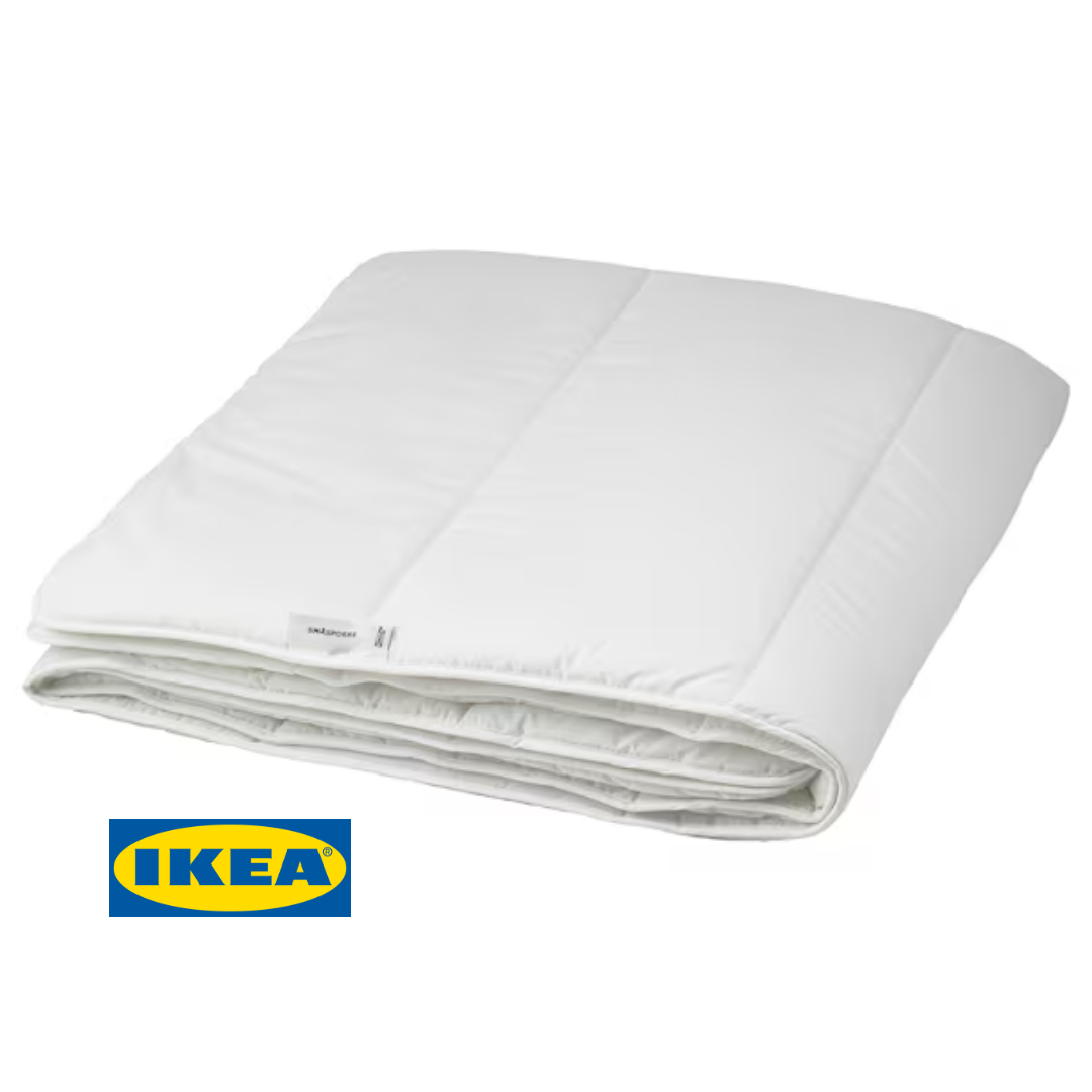 Ковдра IKEA SMASPORRE (ІКЕА СМОСПОРРЕ). 70457977. Біла