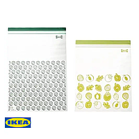 Набір пакетів на застібці 6л (38*29см)/4.5л (31*27см) IKEA ISTAD 30 штук 405.256.85