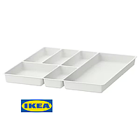 Лоток для столових приборів IKEA STODJA (ІКЕА СТОДЯ). 51x50 см. 00177225. Білий