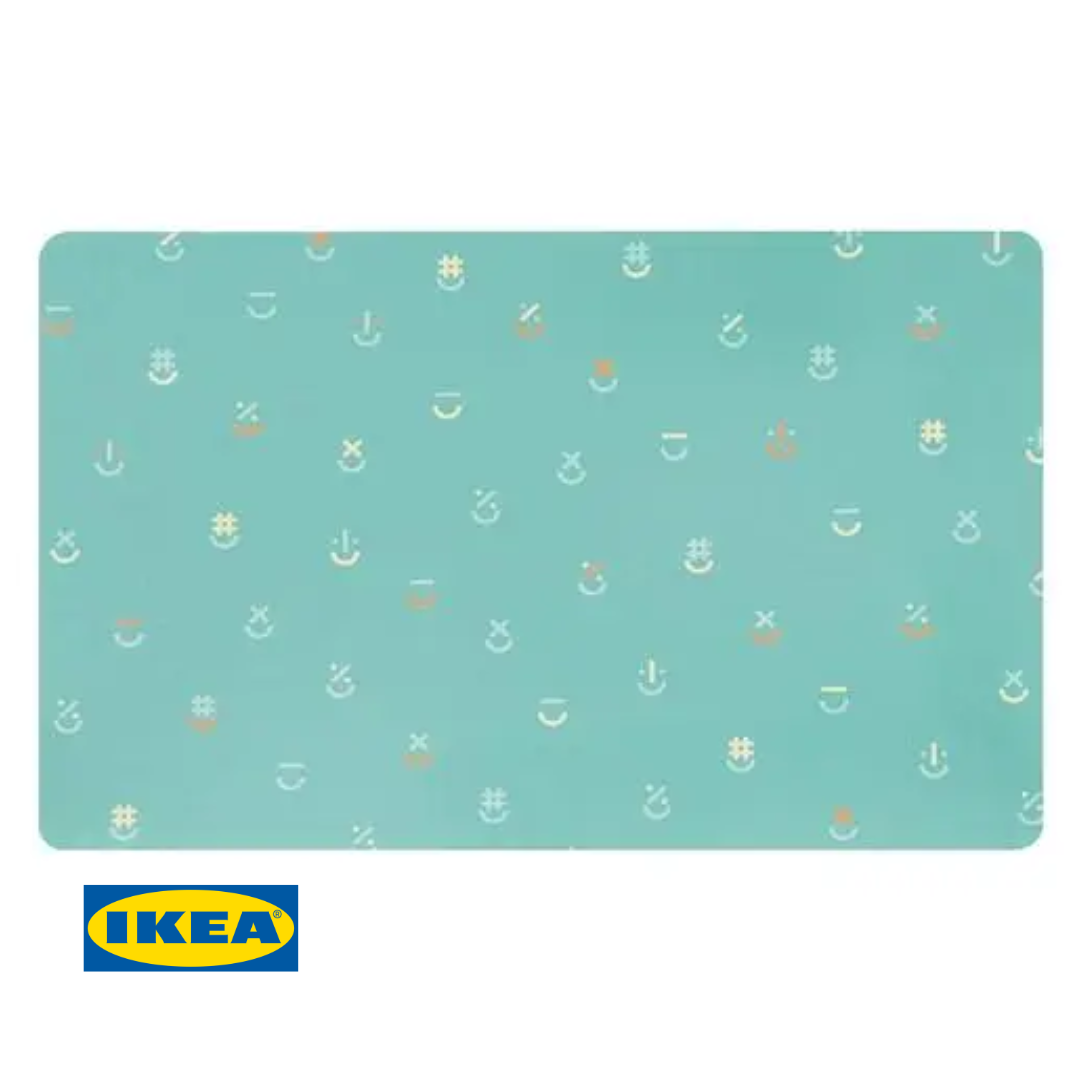 Настільний килимок IKEA BÖNSYRSA 705.619.07 Бірюзовий