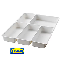 Лоток для столових приборів IKEA STODJA (ІКЕА СТОДЯ). 31x50 см. 501.772.23. Білий