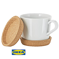Набір підставок під чашки IKEA 365+ Діаметр - 9 см 502.829.45 Коричневі
