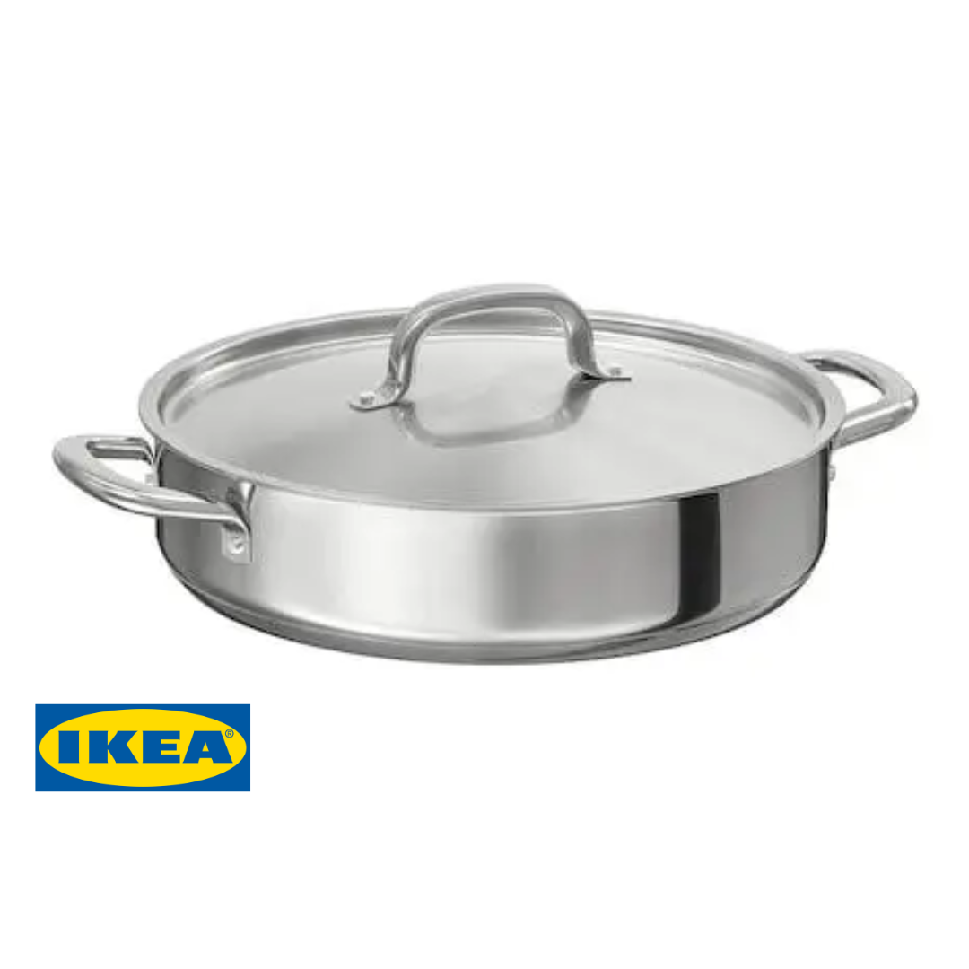 Сотейник із кришкою IKEA 365+ Діаметр – 28 см 404.881.26 Сталевий