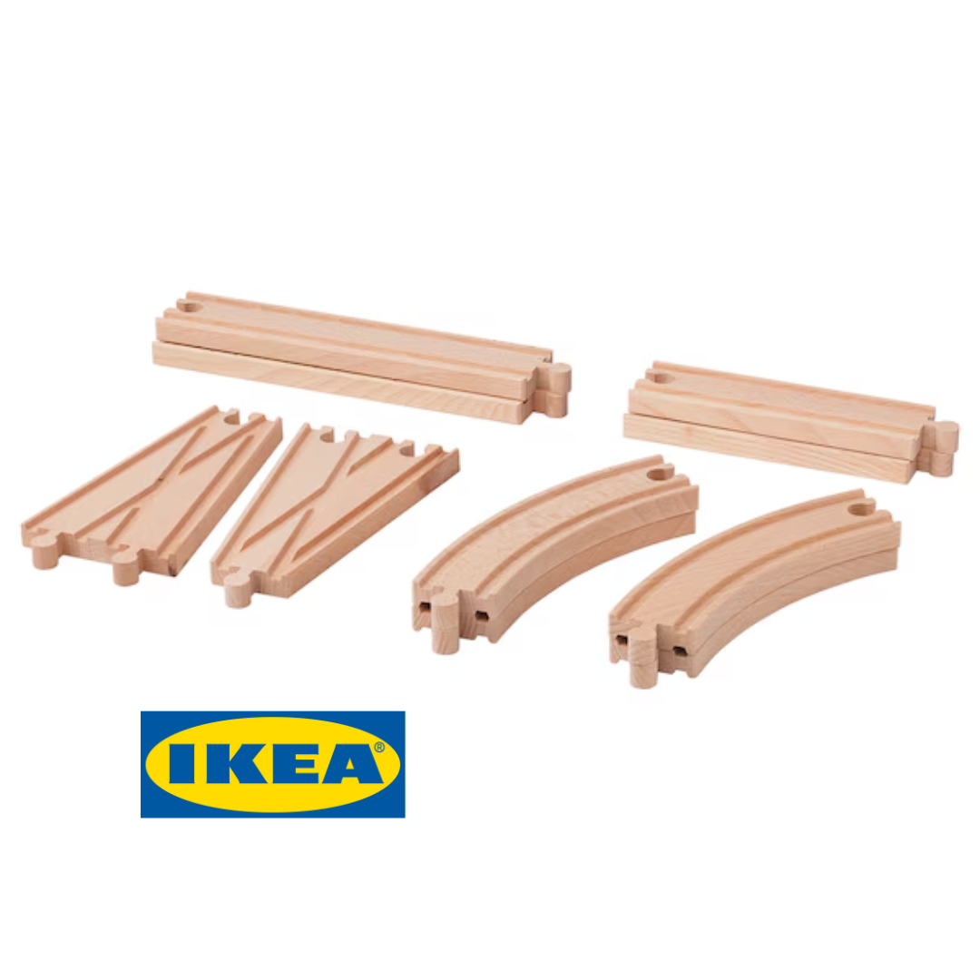 Набір колій IKEA LILLABO (ІКЕА ЛІЛЛАБО). 30363725. 10 предметів