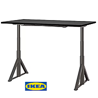 Письмовий стіл IKEA IDÅSEN Чорно-сірий 492.809.90