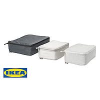Набір сумок для одягу IKEA RENSARE Сіро-чорні 3 предмети 304.325.02