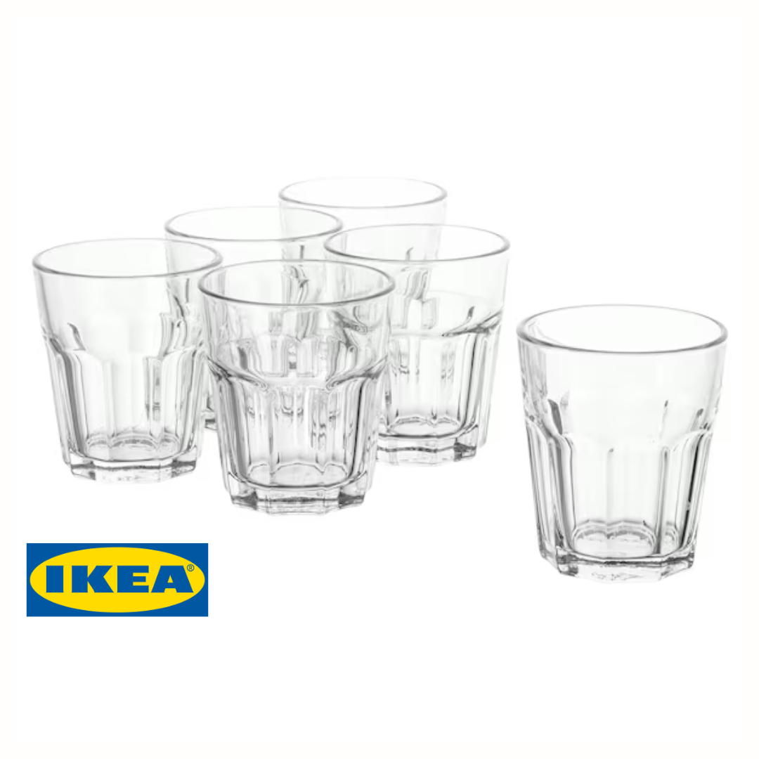 Набір склянок IKEA POKAL Скляні Висота: 10 см 302.882.41