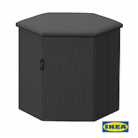 Пуф з ящиком IKEA KJUGE Темно-сірий 905.319.00
