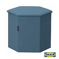 Пуф з ящиком IKEA KJUGE Синій 205.655.21