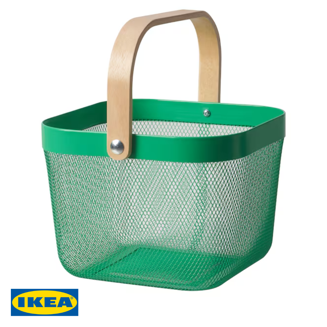 Кошик IKEA RISATORP 25х26х18 см Зелена 205.886.88