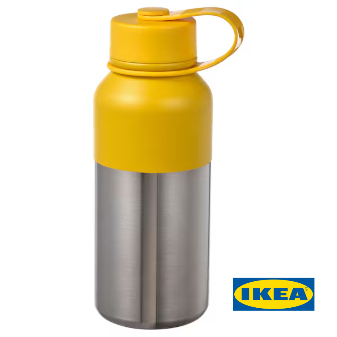 Термос 0.5л. IKEA HETLEVRAD Жовтий 405.210.55