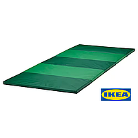 Складаний гімнастичний килимок IKEA PLUFSIG (ІКЕА ПЛУФСІГ). Зелений. 305.522.69