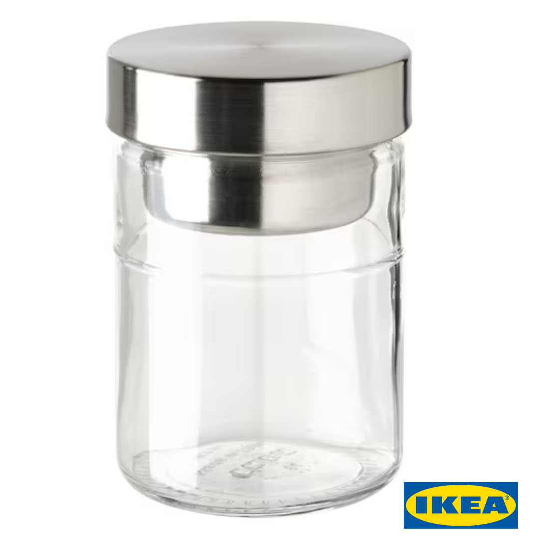 Банка із вставним контейнером IKEA DAGKLAR (ІКЕА ДАГКЛАР). 604.972.24. Скляна